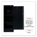  | Alera CM4218BK Assembled 36 in. x 18 in. High Storage Cabinet with Adjustable Shelves - Black image number 5