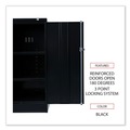  | Alera CM4218BK 36 in. x 18 in. x 42 in. Assembled High Storage Cabinet with Adjustable Shelves - Black image number 5