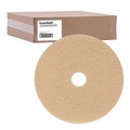 Cleaning Cloths | Boardwalk BWK4019ULT 19 in. Diameter Burnishing Floor Pads - Tan (5/Carton) image number 0