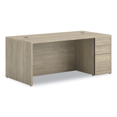 Office Desks & Workstations | HON H105895R.LKI1LKI1 10500 Series 72 in. x 36 in. x 29.5 in. Single Full-Height Pedestal Desk - Kingswood Walnut image number 0
