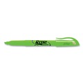 Office Jansan | Sharpie 27026 Chisel Tip Pocket Style Highlighters - Fluorescent Green Ink, Green Barrel (1 Dozen) image number 4