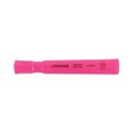 Office Jansan | Universal UNV08865 Fluorescent Ink Chisel Tip, Desk Highlighters - Pink (1 Dozen) image number 2