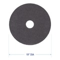 Cleaning & Janitorial Accessories | Boardwalk BWK4019HIP 19 in. Diameter High Performance Stripping Floor Pads - Black (5/Carton) image number 3
