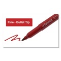 Office Jansan | Universal UNV07072 Fine Bullet Tip Pen-Style Permanent Marker - Red (1 Dozen) image number 4