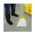 Mops | Boardwalk BWKRM03024S Banded Rayon 24 oz. Cut-End Mop Heads - White (12/Carton) image number 7