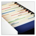 Office Jansan | Universal UNV14216 1/5-Cut Tab Deluxe Bright Color Hanging File Folders - Legal Size, Blue (25/Box) image number 3