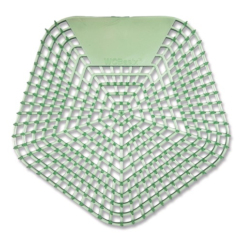Cleaning & Janitorial Supplies | Boardwalk WCBX-P-010I010I-02-AAS80- 0.11 oz Anti-Splash Urinal Screen - Cucumber Twist Scent/Green (10/Carton) image number 0
