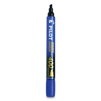 Pilot 44145 400 Premium Broad Chisel Tip Blue Ink Permanent Marker (36/Box)