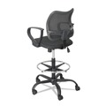  | Safco 3395BL Vue Series Mesh Extended Height Chair, Acrylic Fabric Seat, Black image number 1