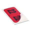 Office Jansan | Smead 68322 0.75 in. x 1.5 in. 22 Yearly End Tab File Folder Labels - Red (500 Labels/Roll) image number 1