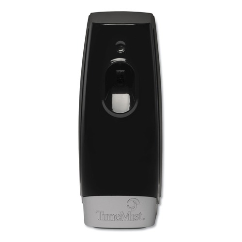 Odor Control | TimeMist 1047811 3.4 in. x 3.4 in. x 8.25 in. Settings Metered Air Freshener Dispenser - Black image number 0