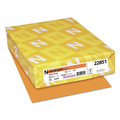 Office Jansan | Astrobrights 22851 65 lbs. 8.5 in. x 11 in. Colored Cardstock - Cosmic Orange (250/Pack) image number 0