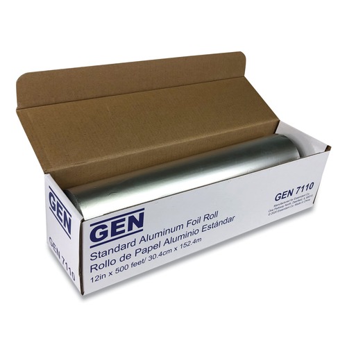 Food Wraps | GEN GEN7110 12 in. x 500 ft. Standard Aluminum Foil Roll image number 0