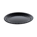 Bowls and Plates | Pactiv Corp. 0TKB0010000Y 10.25 in. Diameter Placesetter Deluxe Laminated Foam Plate Dinnerware - Black (540/Carton) image number 1