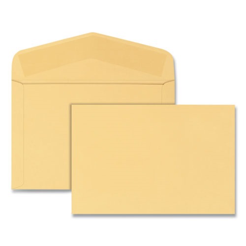 Office Jansan | Quality Park QUA54416 #15 Hub Flap Gummed Closure 10 in. x 15 in. Open-Side Booklet Envelope - Manila (100/Box) image number 0