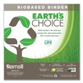 Office Jansan | Samsill 16987 11 in. x 8.5 in. 3 Rings 3 in. Capacity Earth's Choice Plant-Based D-Ring View Binder - White image number 4