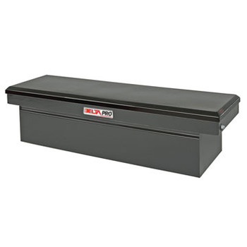 CROSSOVERS TRUCK BOXES | Delta PSC1457002 Steel Single Lid Deep & Extra-Wide Full-size Crossover Truck Box (Black)