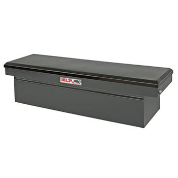 TRUCK BOXES | Delta PSC1457002 Steel Single Lid Deep & Extra-Wide Full-size Crossover Truck Box (Black)