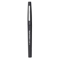 Office Jansan | Paper Mate 8430152 Medium 0.7 mm Point Guard Flair Felt Tip Porous Point Stick Pen - Black Ink, Black Barrel (1-Dozen) image number 1