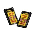 Office Jansan | Post-it Flags 680-SH2 1 in. "Sign Here" Arrow Message Page Flags - Yellow (50-Flags/Dispenser, 2-Dispensers/Pack) image number 1
