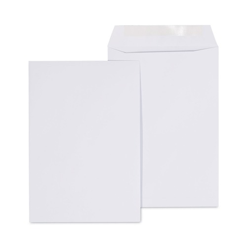 Office Jansan | Universal UNV40104 6.5 in. x 9.5 in. 24 lb. #1-3/4 Square Flap Gummed Catalog Envelope - White (500/Box) image number 0