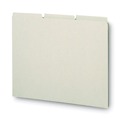 File Folders | Smead 50334 1/3-Cut Tab 8.5 in. x 11 in. Recycled Blank Top Tab File Guides - Green (100/Box) image number 2