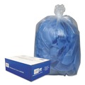  | Classic Clear WEBBC60 60 Gallon 0.9 Mil 38 in. x 58 in. Linear Low-Density Can Liners - Clear (100/Carton) image number 0