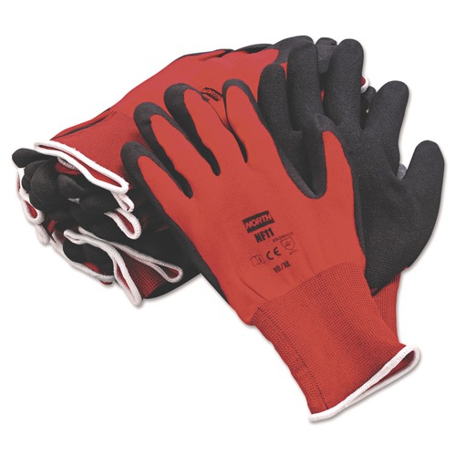 Office Jansan | North Safety NF11/10XL NorthFlex Red Foamed PVC Gloves - Red/Black Size 10/X-Large (1-Dozen) image number 0