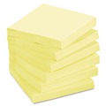  | Post-it Greener Notes 654-RP-YW 3 in. x 3 in. Original Recycled Note Pads - Canary Yellow (100 Sheets/Pad, 12 Pads/Pack) image number 0