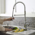Fixtures | American Standard 4332.350.075 Pekoe 1-Handle Semi-Professional Kitchen Faucet (Stainless Steel) image number 3