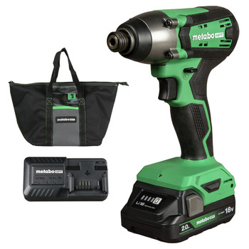 IMPACT DRIVERS | Metabo HPT WH18DFXM 18V MultiVolt Brushed Lithium-Ion 1/4 in. Cordless Impact Driver Kit (2 Ah)