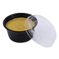 Cups and Lids | Boardwalk BWKPRTLID2 2 oz. Souffle/Portion Cup Lids - Clear (2500/Carton) image number 4
