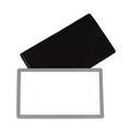 Office Jansan | C-Line 87701 Side Load 4.25 in. x 2.5 in. Slap-Stick Magnetic Label Holders - Gray (10/Pack) image number 1