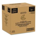 Food Trays, Containers, and Lids | Dart 90PPHT1 9 in. x 8.75 in. x 3 in. ProPlanet Microwaveable Plastic Hinged Containers - Clear (150/Carton) image number 0
