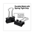 Office Jansan | Universal UNV10200 Binder Clips - Small, Black/Silver (1 Dozen) image number 2