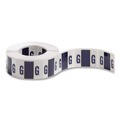Labels | Smead 67077 1 in. x 1.25 in. G Color-Coded End Tab Filing Labels - White (1-Roll) image number 0