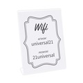  | Universal UNV76852 8-1/2 in. x 11 in. L-Style Insert Freestanding Frame - Clear (3/Pack) image number 2