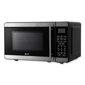Avanti 700 Watts 0.7 Cubic Foot Microwave Oven - Black/Stainless Steel