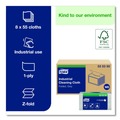 Cleaning Cloths | Tork 520350 1-Ply 12.6 in. x 15.16 in. Industrial Cleaning Cloths - Gray (55/Carton) image number 5