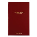 Notebooks & Pads | AT-A-GLANCE SD37713 12 in. x 7.75 in. Standard 2026 Edition Wide/Legal Rule Daily Journal - Red Cover image number 0