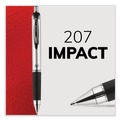Pens | uni-ball 65873PP 207 Impact RT Gel Bold 1 mm Conical Tip Pen Refills - Black Ink (2/Pack) image number 8