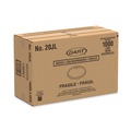 Food Trays, Containers, and Lids | Dart 20JL 6 oz. to 32 oz. Vented Flat Plastic Lids for Foam Cups, Bowls and Containers - Translucent (1000/Carton) image number 4