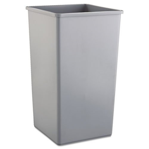 Trash & Waste Bins | Rubbermaid Commercial FG395900GRAY Untouchable 50-Gallon Square Plastic Waste Container (Gray) image number 0