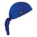 Cooling Gear | Ergodyne 12481 Chill-Its 6615 One Size Fits Most High-Performance Bandana Doo Rag with Terry Cloth Sweatband - Blue image number 0
