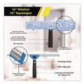 Cleaning Tools | Gritt Commercial GRI138B3PK Pro Window Cleaning Kit with 14 in. Squeegee, 14 in. Washer, 20 in. Pole and 3 Gallon Heavy-Duty Bucket (3/Kit) image number 4