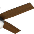 Ceiling Fans | Hunter 59251 52 in. Dempsey Matte Black Ceiling Fan with Light and Remote image number 3
