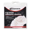  | Innovera IVR39402 Self-Adhesive CD/DVD Sleeves - Clear (10/Pack) image number 0