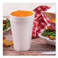 Cutlery | Dart 16J16 J Cup 16 oz. Insulated Foam Cups - White (1000/Carton) image number 2