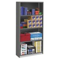  | Tennsco ESPC-1236 Closed Commercial 5-Shelf 36 in. x 12 in. x 75 in. Steel Shelving - Medium Gray image number 0