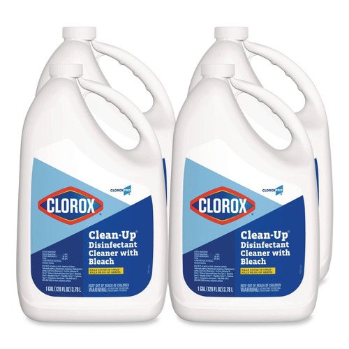Disinfectants | Clorox 35420 128 oz. Clean-Up Disinfectant Cleaner Refill - Fresh (4/Carton) image number 0
